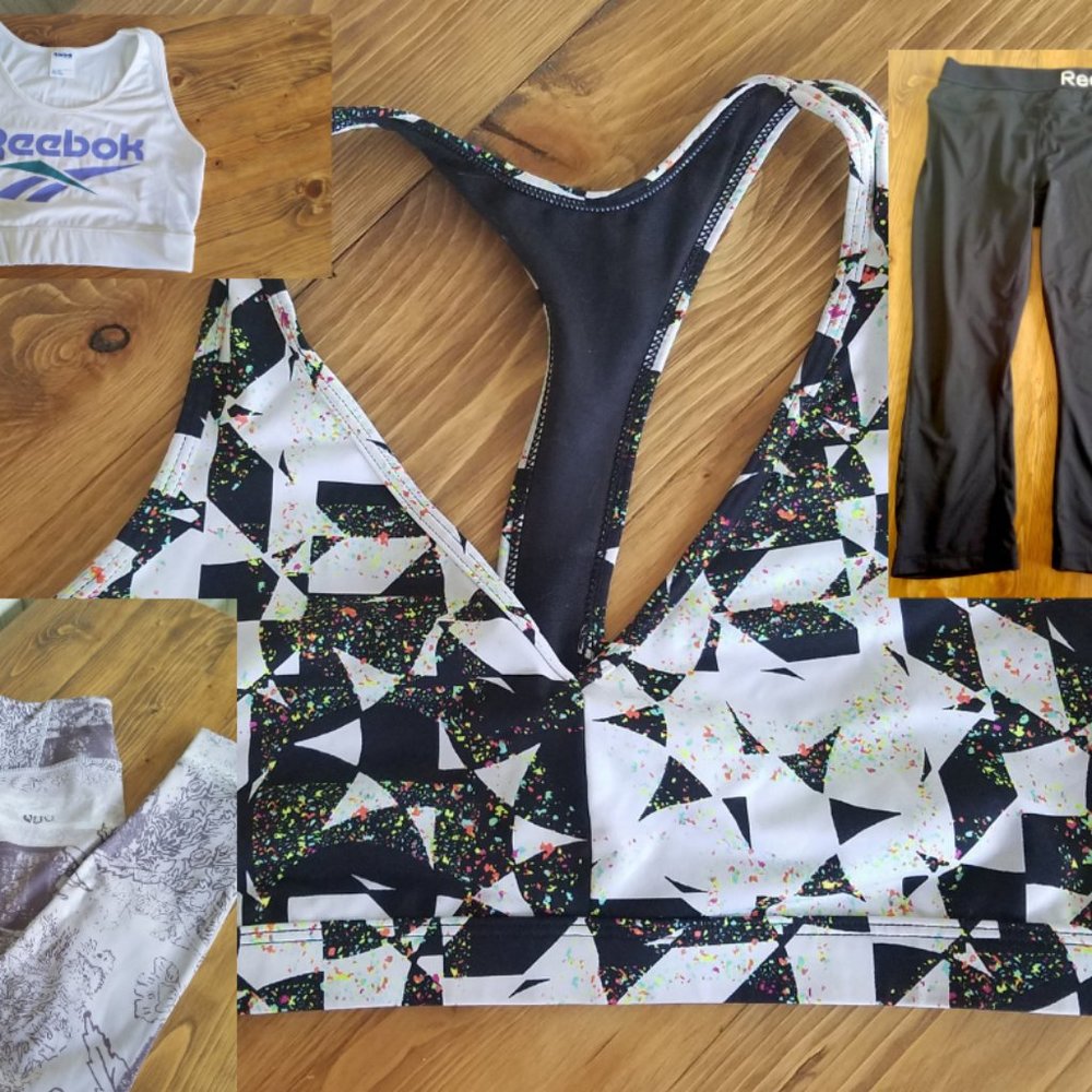 VICTORIA SECRET & REEBOK WORKOUT CLOTHES!  2 TOPS & 2 LEGGINGS!  JUST REDUCED!!